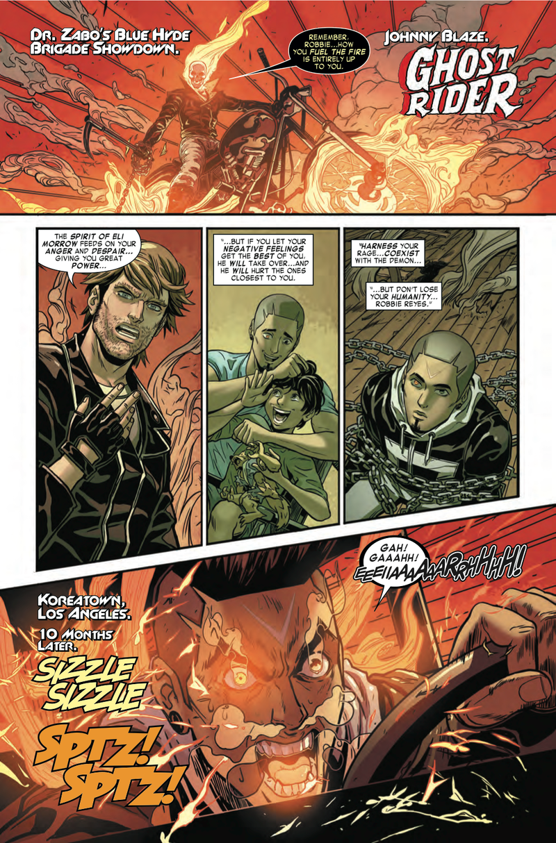 Illustration for article titled Exclusive Marvel preview: All-New Ghost Rider #11 begins a fiery farewell